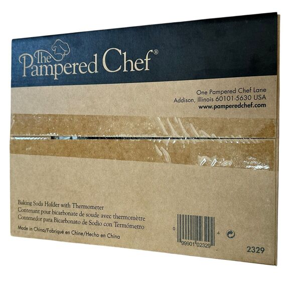 Pampered Chef Baking Soda Holder with Thermometer NIB - Picture 3 of 5